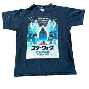 Star Wars Mens T-Shirt The Empire Strikes Back 40Th Anniversary Kanji
